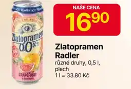 Hruška Zlatopramen Radler nabídka