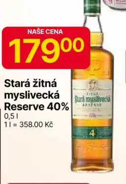 Hruška Stará žitná myslivecká Reserve 40% nabídka
