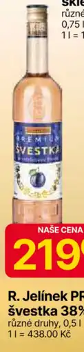 Hruška R. Jelínek Premium švestka 38% nabídka