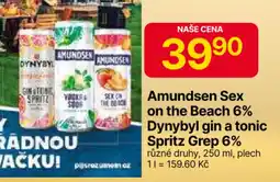 Hruška Amundsen Sex on the Beach 6% Dynybyl gin a tonic Spritz Grep 6% nabídka