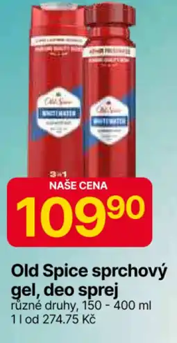 Hruška Old Spice sprchový gel, deo sprej nabídka