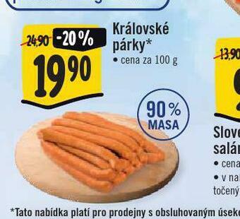 Jip Královské párky nabídka