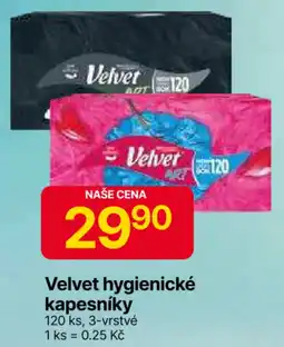 Hruška Velvet hygienické kapesníky nabídka