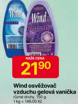 Hruška Wind osvěžovač vzduchu gelová vanička nabídka