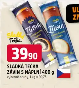 Trefa Sladká tečka Závin s náplní nabídka