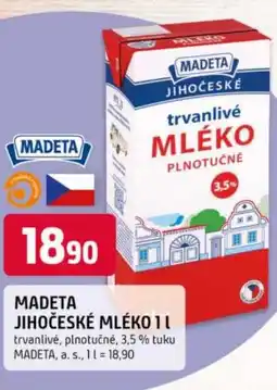 Trefa MADETA Jihočeské mléko nabídka