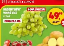 Penny Market Hrozny révy vinné bílé nabídka