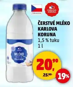 Penny Market Čerstvé mléko nabídka
