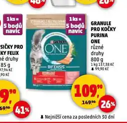 Penny Market Purina one granule pro kočky nabídka