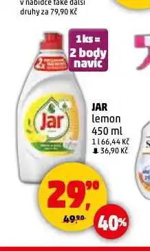 Penny Market Jar prostředek na mytí nádobí nabídka