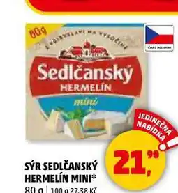 Penny Market Sýr sedlčanský hermelín nabídka