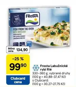Tesco Frosta labužnické rybí filé nabídka