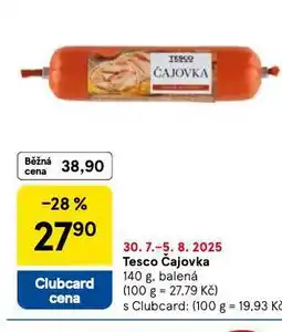 Tesco Čajovka nabídka