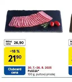 Tesco Poličák nabídka
