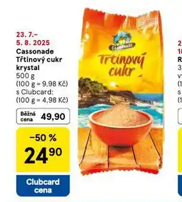 Tesco Třtinový cukr krystal nabídka