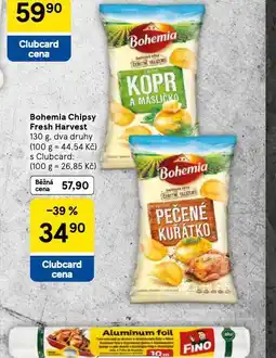 Tesco Bohemia chipsy fresh harvest nabídka