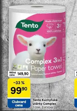 Tesco Tento kuchyňské utěrky nabídka