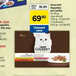Tesco Gourmet kapsičky pro kočky nabídka