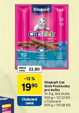 Tesco Vitakraft cat stick pochoutky pro kočky nabídka