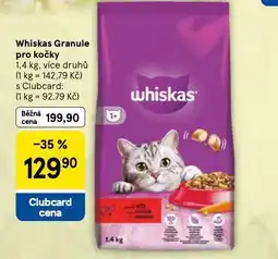 Tesco Whiskas granule pro kočky nabídka