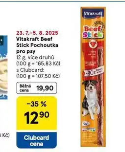 Tesco Vitakraft beef stick pochoutka pro psy nabídka