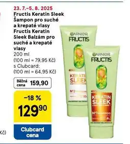 Tesco Fructis šampon, balzám nabídka