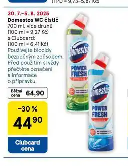 Tesco Domestos wc čistič nabídka