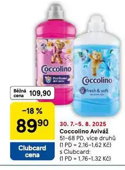 Tesco Coccolino aviváž nabídka