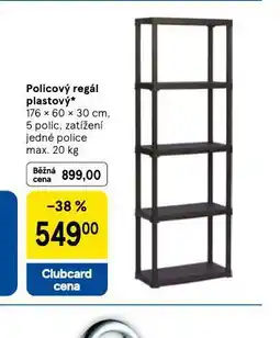 Tesco Policový regál plastový nabídka