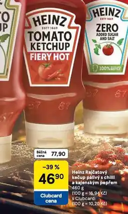 Tesco Heniz kečup pálivý s chilli a kajenským pepřem nabídka