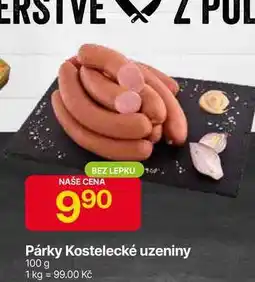 Hruška Kostelecké uzeniny Párky 100 g nabídka