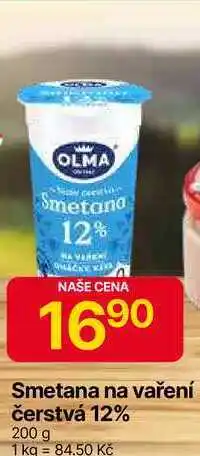 Hruška OLMA Smetana na vaření čerstvá 12% 200 g nabídka