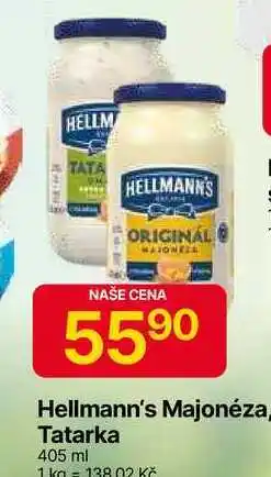 Hruška Hellmann's majonéza, tatarská omáčka 405ml, vybrané druhy nabídka