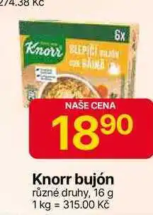 Hruška Knorr bujón různé druhy, 16 g nabídka
