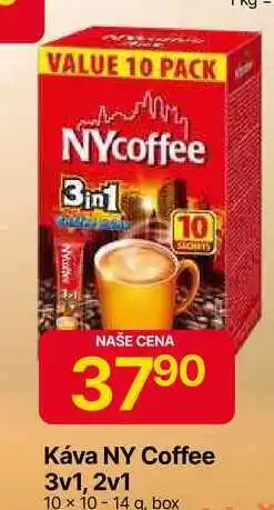 Hruška NY Coffee 3v1, 2v1 10 x 10 14 q, box nabídka