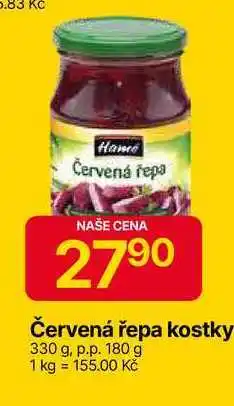 Hruška Hamé Červená řepa kostky 330 g, p.p. 180 g nabídka