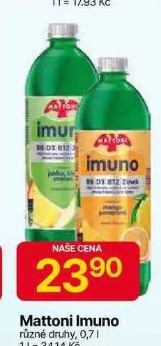 Hruška Mattoni Imuno různé druhy, 0,7l nabídka