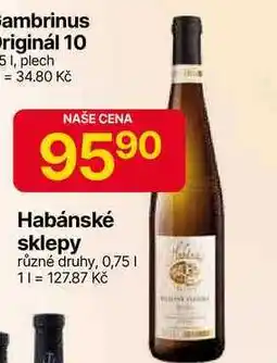 Hruška Habánské sklepy různé druhy, 0,75 l nabídka