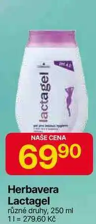 Hruška Herbavera Lactagel různé druhy, 250 ml nabídka