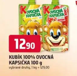 Trefa Kubík 100% ovocná kapsička nabídka