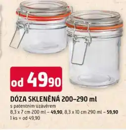 Trefa Dóza skleněná nabídka