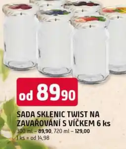 Trefa Sada sklenic twist na zavařování s víčkem nabídka
