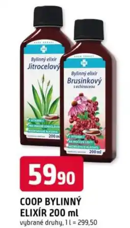 Trefa Coop bylinný elixír nabídka