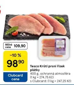 Tesco Tesco Krůtí prsní řízek plátky nabídka
