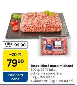 Tesco Tesco Mleté maso míchané nabídka