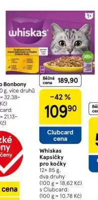 Tesco Whiskas kapsičky pro kočky nabídka