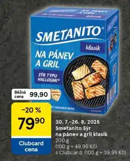 Tesco Smetanito Sýr na pánev a gril Klasik nabídka
