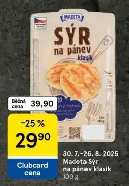 Tesco Madeta Sýr na pánev klasik nabídka