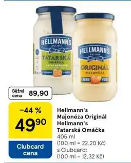 Tesco Hellmann's Majonéza Originál Hellmann's Tatarská Omáčka nabídka