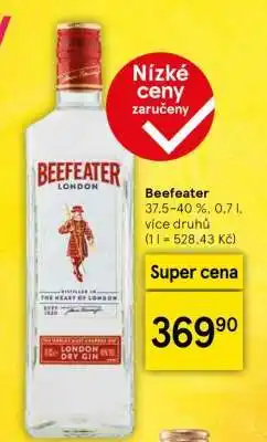 Tesco Beefeater nabídka